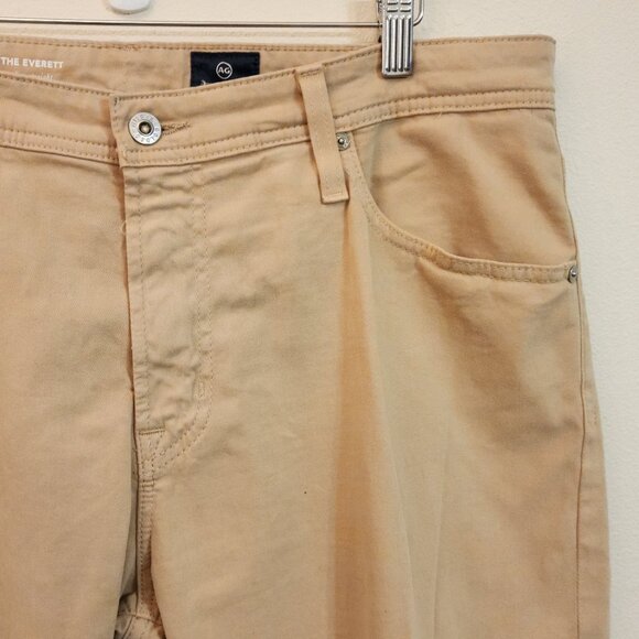 AG Adriano Goldschmied Everett Slim Straight Khaki Pants 36x32 Preppy Normcore - Picture 9 of 14